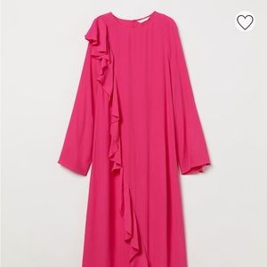 H&M flounce maxi dress brand new